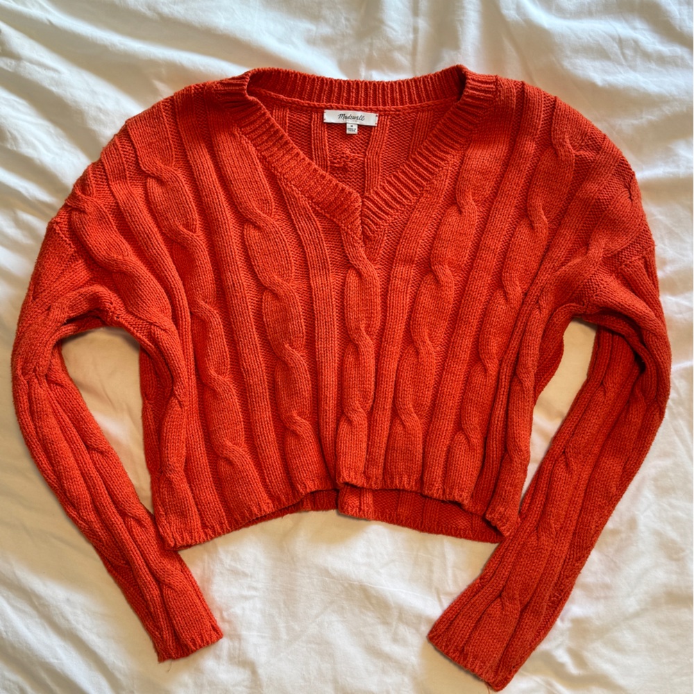 Madewell cropped sweater